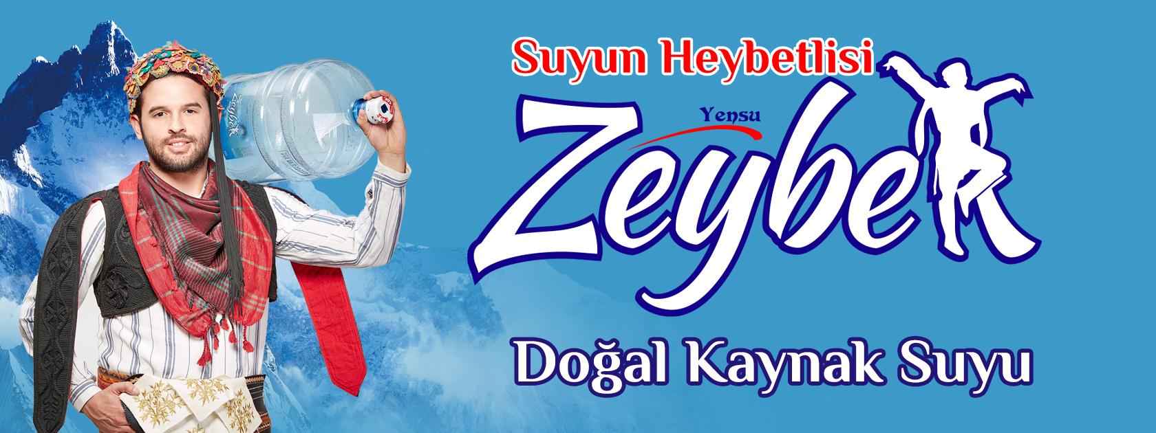Zeybek doğal kaynak suyu ürün bannerı